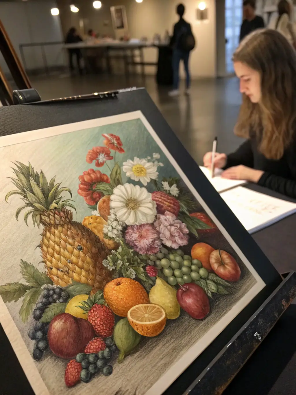 A graphite drawing of a still life, demonstrating the use of form to create realistic shapes and textures, used to illustrate the form drawing technique.